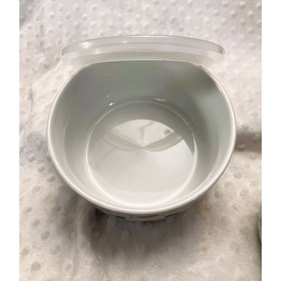 Hello Kitty Love Hearts & Bows Microwave Bowls w/Vented Lids (Small, Large)-NEW - Picture 4 of 10